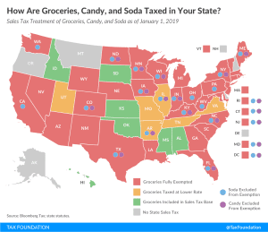 Grocery tax, tax on groceries, state soda tax, state grocery tax, state tax on groceries, state soda tax, soda tax treatment, sales tax treatment of groceries, sales tax treatment of soda, sales tax treatment of candy, Halloween candy tax treatment
