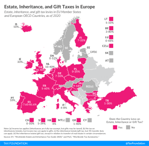 Estate taxes in Europe, Estate tax inheritance tax Gift taxes in Europe EU European Union 2021